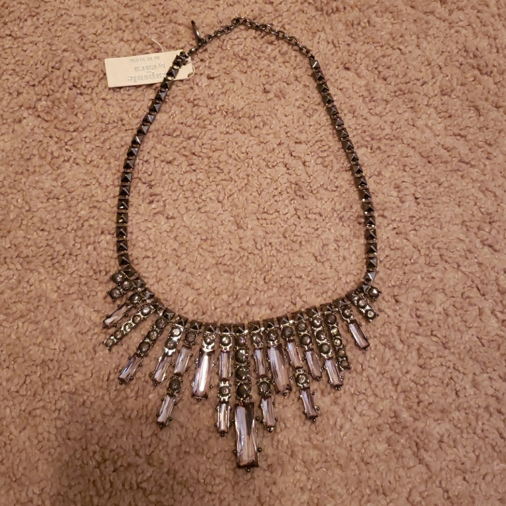 Gray necklace
